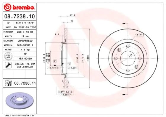 

Brembo 08723810