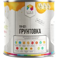 Алкидная грунтовка LIDA ГФ-021 2 л (красно-коричневый)