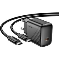 Сетевое зарядное Hoco CS24A USB Type-C (черный)