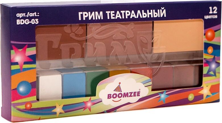 

Набор для аквагрима Boomzee BDG-03-01 наливная палитра (12 цв)