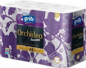 Туалетная бумага Grite Orchidea Season 24 Blue (24 рулона)