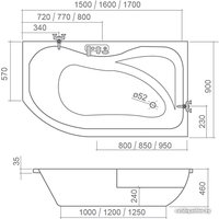 Ванна Roth Activa 170x90 (правая) [8180000]