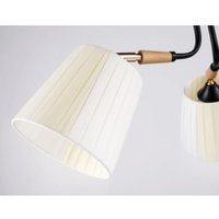 Люстра средней высоты Ambrella light Traditional TR4731/3 BK/LWD (черный/светлое дерево)