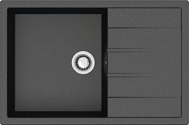 

Кухонная мойка MARRBAXX Карельский камень модель 161/Q4 F161Q004 (черный)