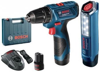 Дрель-шуруповерт Bosch GSR 120-LI Professional 06019F7005 (с 2-мя АКБ, кейс)