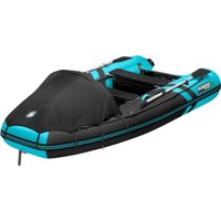 Моторно-гребная лодка Gladiator E350PRO (черный/бирюзовый)