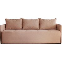 Диван Brioli Армандо трехместный (рогожка, J11 розовый)