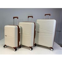 Чемодан-спиннер Mironpan 23103 56 см (молочный)