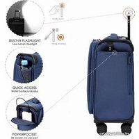 Чемодан-спиннер Verage кейс-пилот Vezdehod 21002-10AW 38 см (синий)