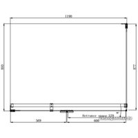 Душевой уголок Ambassador Abner 10011104L 120х90