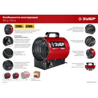 Электрическая тепловая пушка Зубр ТП-3