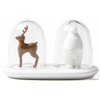 Перечница и солонка Qualy Wildlife QL10272-WH