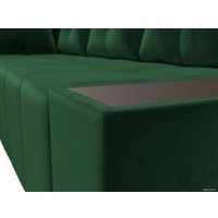 Угловой диван Mebelico Амадэус 109684 (левый, велюр, зеленый)