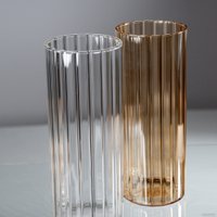 Ваза Элетех Тубо 8x20 4840900079 (рифленый янтарный)