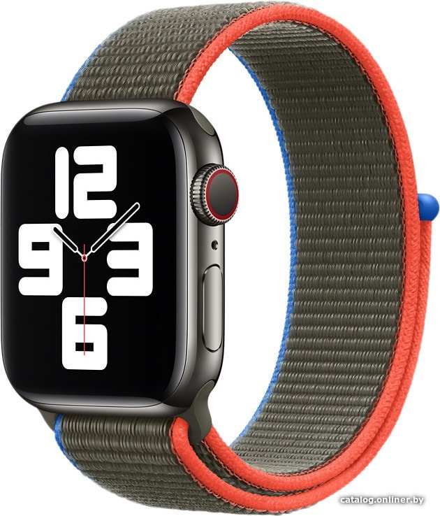 Ремешок Apple из плетеного нейлона 40 мм (оливковый) MJFU3