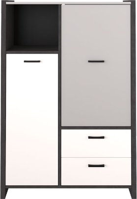 

Шкаф распашной Black Red White Kristoff REG2D2S/130 (матера/серый)