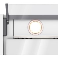 Кухонная вытяжка Elikor Sense Glass 60П-1000 229362 (белый/белое стекло)