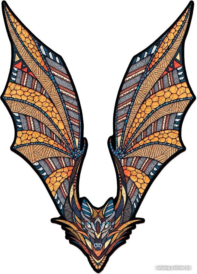 Сборная модель Eco-Wood-Art «ЛЕТУЧАЯ МЫШЬ» L