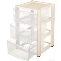 Комод Пластишка Амадео 431242807 (3 ящика, бежевый)