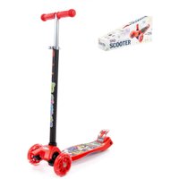 Двухколесный детский самокат Полесье 0072-V2(К-Ч) (красный/черный)