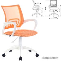 Компьютерное кресло Brabix Fly MG-396W 532402 (белый/сетка оранжевая TW-38-3/Giraffe)