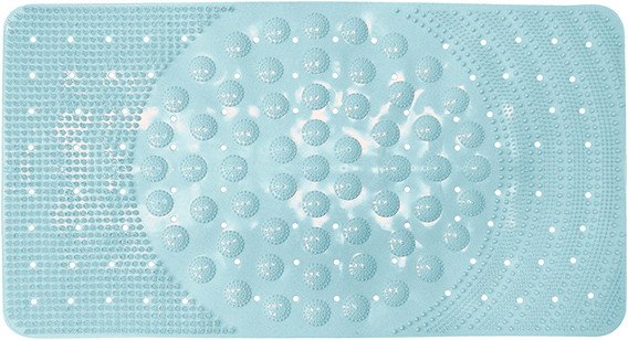 Коврик на присосках Вилина Лужайка 68071 (68x38, дымчато-голубой)