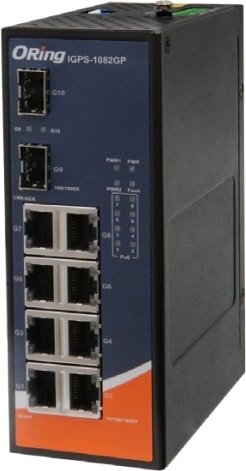 

Неуправляемый коммутатор ORing IGPS-1082GP