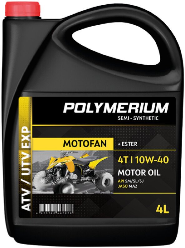Моторное масло Polymerium Motofan ATV / UTV EXP 10W-40 4T 20л
