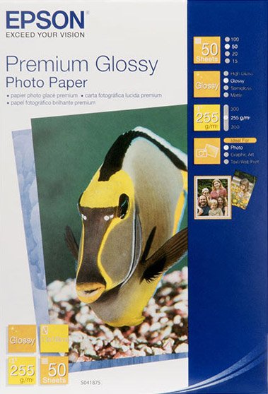 

Фотобумага Epson Premium Glossy Photo Paper 13x18 50 листов (C13S041875)