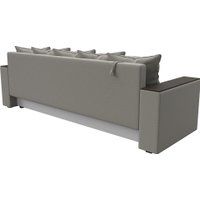 Диван Лига диванов Дубай Лайт полки справа 132280 (рогожка Амур 02 бежевый)