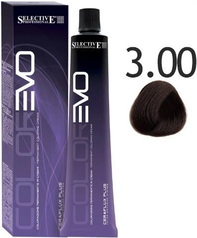 

Крем-краска Selective Professional Colorevo 3.00 84300 (100 мл, темно-каштановый глубокий)