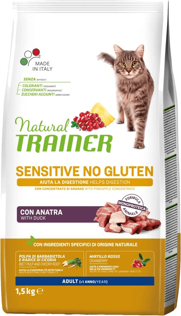 

Сухой корм для кошек Trainer Solution Adult Sensitive with Duck (с уткой) 1.5 кг