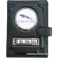 Портмоне с автодокументами Zolstar 3 в 1 на застежке, флотер, черный (индивидуальное нанесение)