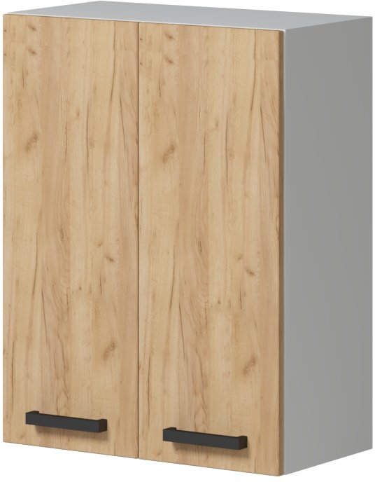 

Шкаф навесной Genesis Мебель Алиса навесной Крафт 600 2 двери сушка (белый/дуб золотой)