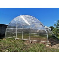 Теплица КомфортПром двухстворчатая 40x20/1 6x6 м (TitanPlast 3.8 мм)
