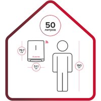 Накопительный электрический водонагреватель Ariston Velis Lux Abse Dry Wifi 50