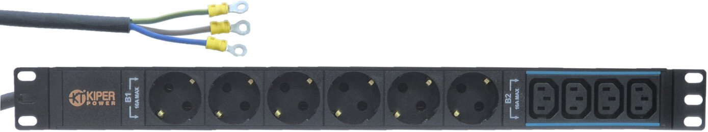 

Блок розеток Kiper SHE19-6SH-4С13-32-2