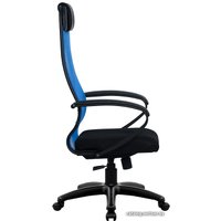 Офисное кресло Metta SU-1-BP Комплект 11, Pl тр/сечен (резиновые ролики, синий)