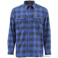 Рубашка Simms Coldweather LS Shirt (XL, синий/черный) в Барановичах
