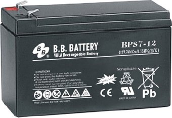 Аккумулятор для ИБП B.B. Battery BPS7-12 (12В/7 А·ч)