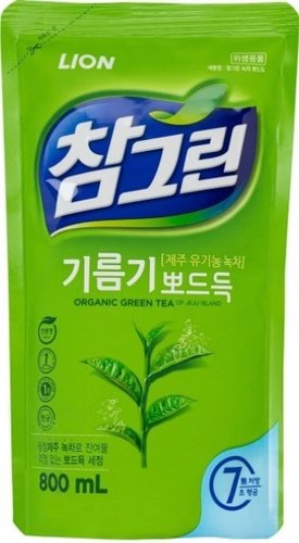 Средство для мытья посуды Lion Chamgreen зеленый чай 800 мл
