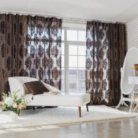Штора Этель Ренессанс Шоколадный пудинг 2902356 1.7x2.65 м (коричневый, 1 шт)