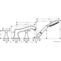 Смеситель Hansgrohe Metropol Classic 31449000 (хром)