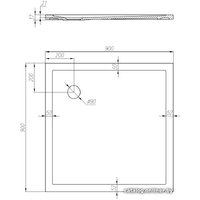 Душевой поддон Акватон Калифорния 90x90