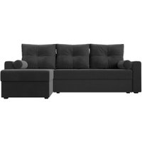 Угловой диван Лига диванов Верона лайт левый (велюр серый)