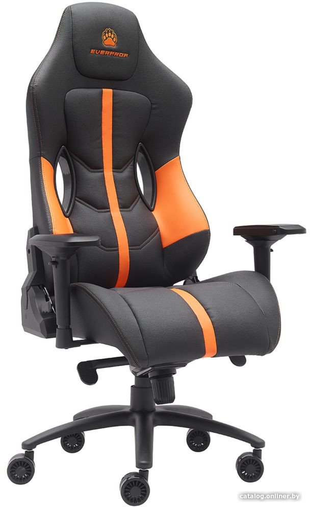 Игровое (геймерское) кресло Everprof Jaguar (экокожа/оранжевый)