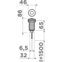 Пневматическая кнопка Omoikiri SW-01 C