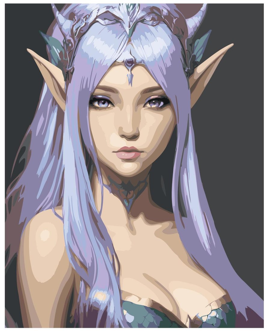 

Картина по номерам SLAVINA Девушка эльф LI-371