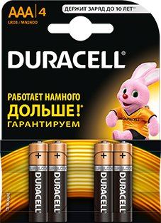 Батарейка DURACELL AAA 4 шт.