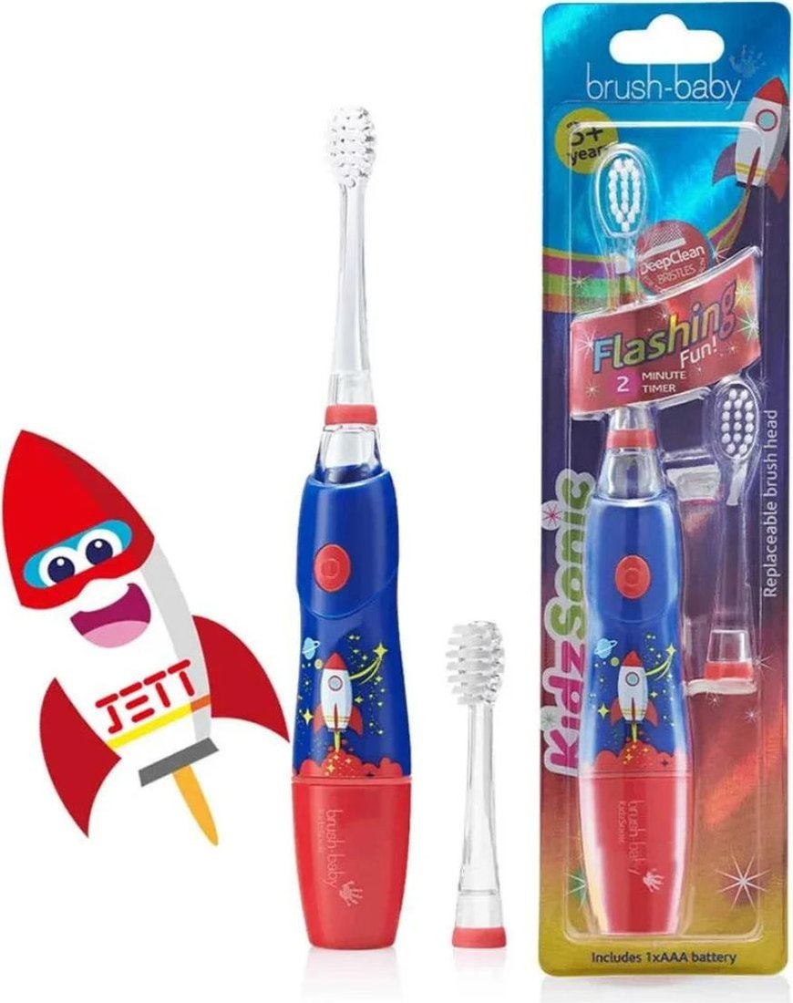 

Электрическая зубная щетка Brush-Baby KidzSonic Rocket